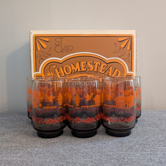 Other - St Clair "Homestead" Drinking Glass/Tumbler Gift Set, Set of 7